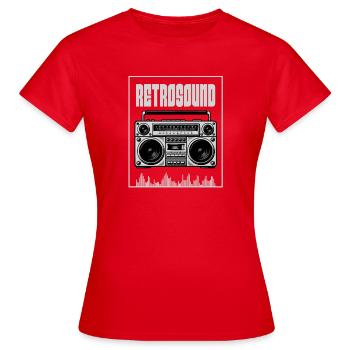 Retro Sound Boombox - Women's T-Shirt - red - Front - AI Model Female 172 dark (172cm)