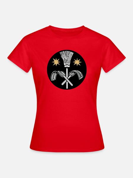 51166_Schornsteinfeger, Kaminkehrer - Frauen T-Shirt - Rot