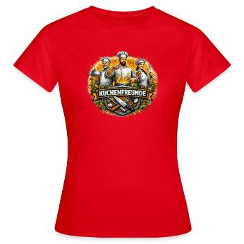 Küchenfreunde – team spirit and passion for cooking - Women's T-Shirt - red - Front - AI Model Female 172 dark (172cm)