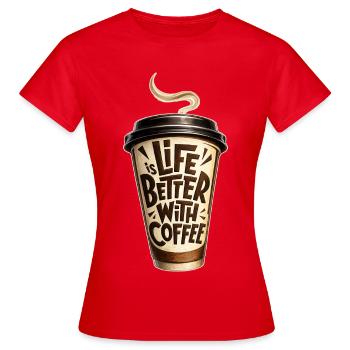 Nostalgie rétro des années 90 Nostalgie Vintage - T-shirt Femme - rouge - Devant - AI Model Female 172 dark (172cm)