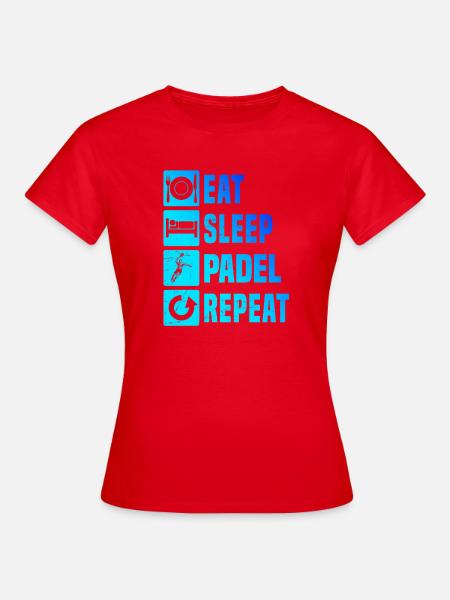 Padel Fokus pur - Frauen T-Shirt - Rot