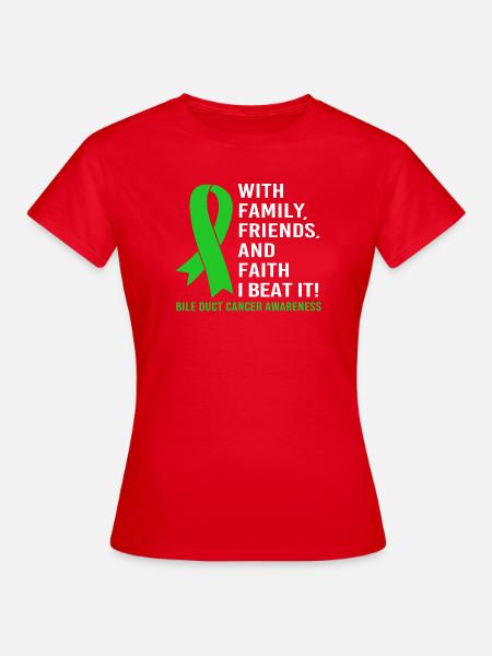 Gallengangskrebs - Frauen T-Shirt - Rot