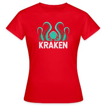 Pieuvre Pieuvre Pieuvre Pieuvre Pieuvre - T-shirt Femme - rouge - Devant - AI Model Female 172 dark (172cm)