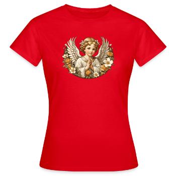 ange gardien - T-shirt Femme - rouge - Devant - AI Model Female 172 dark (172cm)