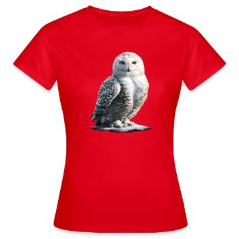 Chouette blanche Chouette Chouette Chouette Chouette Chouette Chouette des neiges - T-shirt Femme - rouge - Devant - AI Model Female 172 dark (172cm)