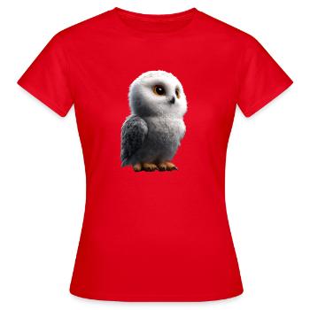 Chouette blanche Chouette Chouette Chouette Chouette Chouette Chouette des neiges - T-shirt Femme - rouge - Devant - AI Model Female 172 dark (172cm)