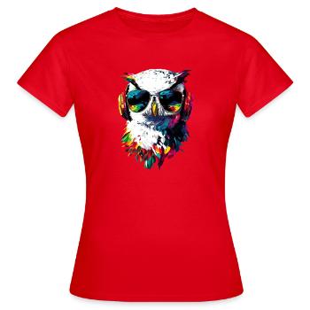 Chouette blanche Chouette Chouette Chouette Chouette Chouette Chouette des neiges - T-shirt Femme - rouge - Devant - AI Model Female 172 dark (172cm)