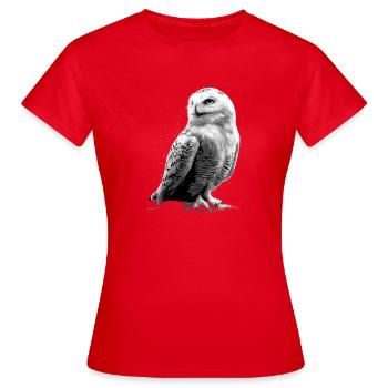 Chouette blanche Chouette Chouette Chouette Chouette Chouette Chouette des neiges - T-shirt Femme - rouge - Devant - AI Model Female 172 dark (172cm)