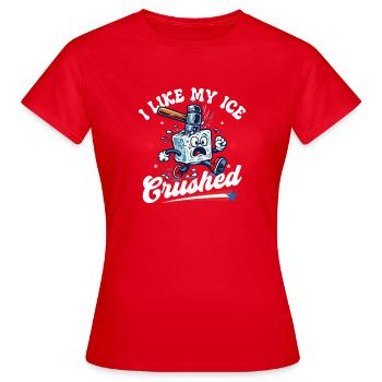 J’aime mon abolition écrasée en faveur de l’immigration - T-shirt Femme - rouge - Devant - AI Model Female 172 dark (172cm)