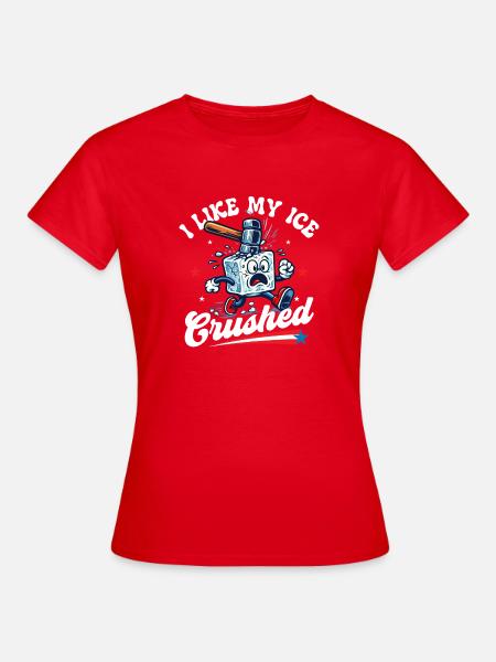 Ich mag meine zerdrückte Pro-Einwanderungs-Abschaffung - Frauen T-Shirt - Rot