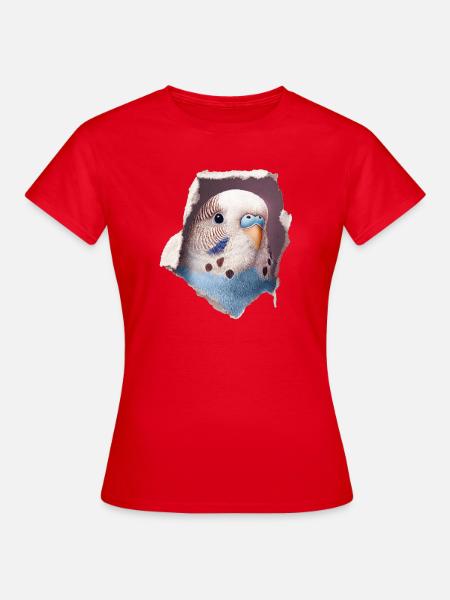 Wellensittich - Frauen T-Shirt - Rot