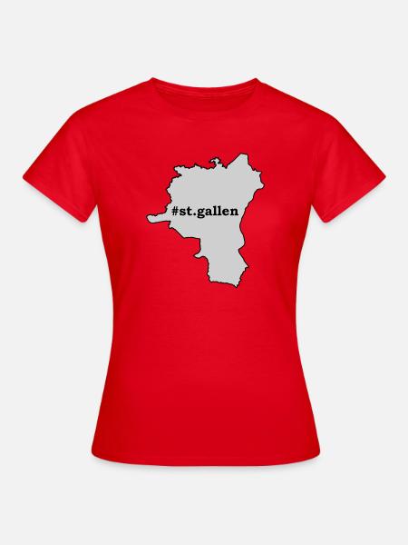 SG St. Gallen - Frauen T-Shirt - Rot