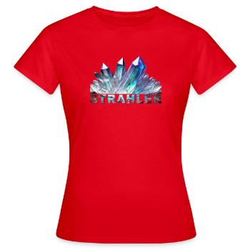 Strahler - Frauen T-Shirt - Rot - Vorne - AI Model Female 172 dark (172cm)