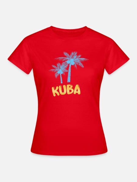 Geschenk für Kuba - Frauen T-Shirt - Rot