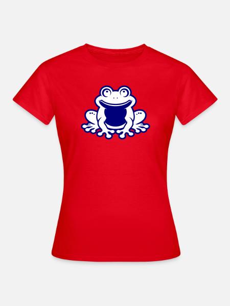 Kröte Comic Frosch - Frauen T-Shirt - Rot