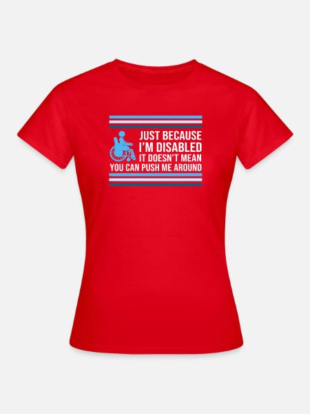 Rollstuhl - Frauen T-Shirt - Rot