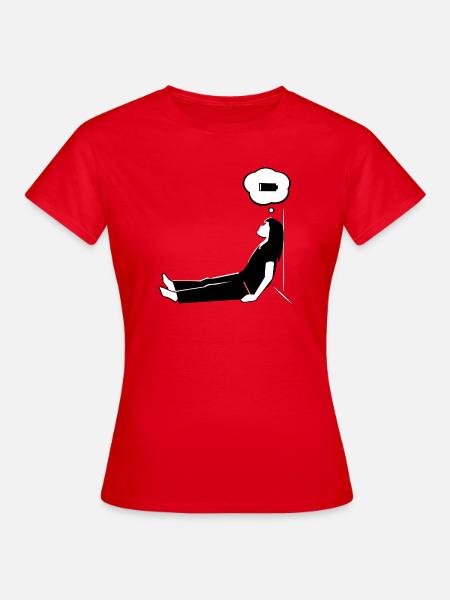 Muttermodus – Niedriger Strom - Frauen T-Shirt - Rot