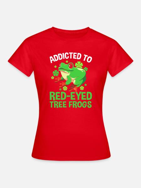 Frosch Laubfrosch - Frauen T-Shirt - Rot