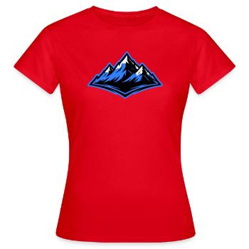 Montagnes Symbole des Alpes - T-shirt Femme - rouge - Devant - AI Model Female 172 dark (172cm)