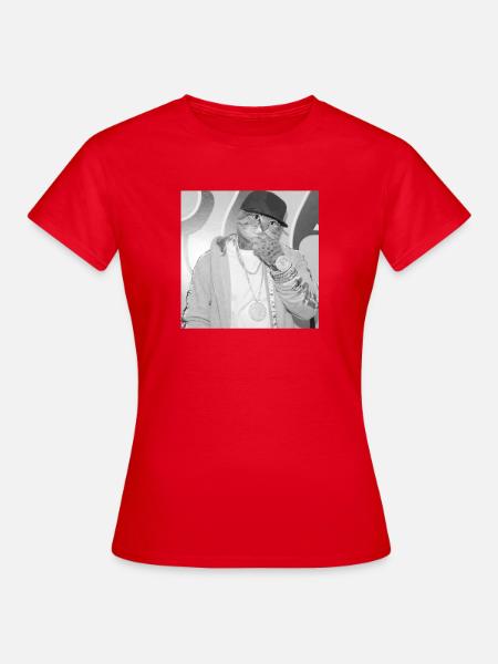 Katzenrapper Streetstyle - Frauen T-Shirt - Rot