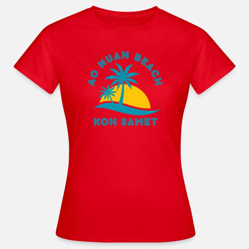 Koh Samet Palm Beach Sunset - Women's T-Shirt - red