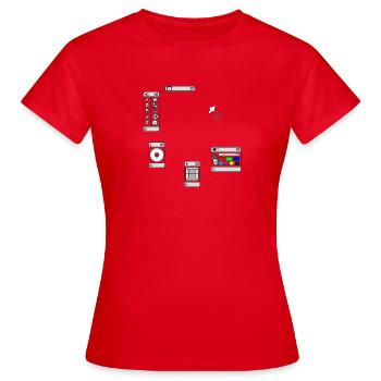 DEVISE - T-shirt Femme - rouge - Devant - AI Model Female 172 dark (172cm)