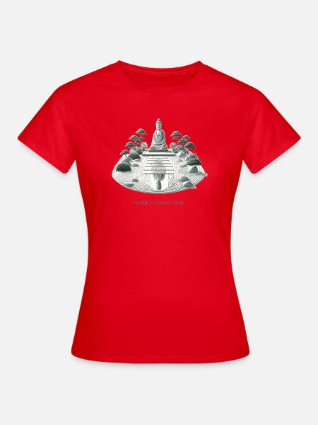 Stille Reflektionen ZenGarten - Frauen T-Shirt - Rot