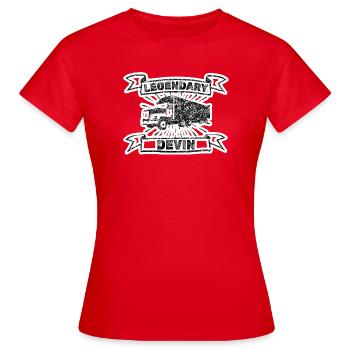Devin als Brummi - Frauen T-Shirt - Rot - Vorne - AI Model Female 172 dark (172cm)
