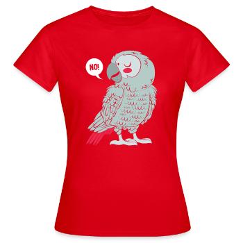 Perroquet gris Perroquet gris - T-shirt Femme - rouge - Devant - AI Model Female 172 dark (172cm)