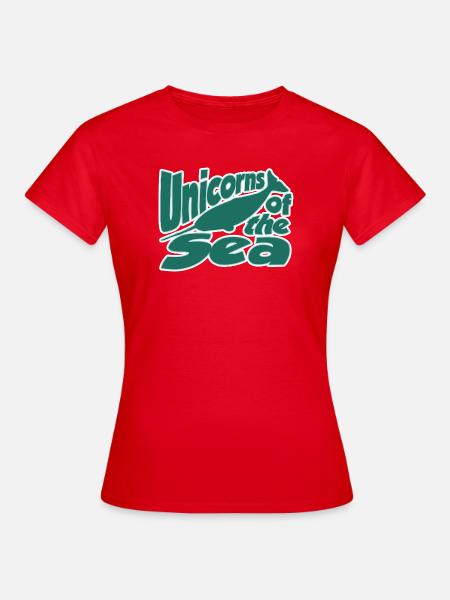 Einhörner des Meeres - Frauen T-Shirt - Rot