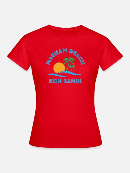 Mae Nam Beach Koh Samui - Women's T-Shirt - red