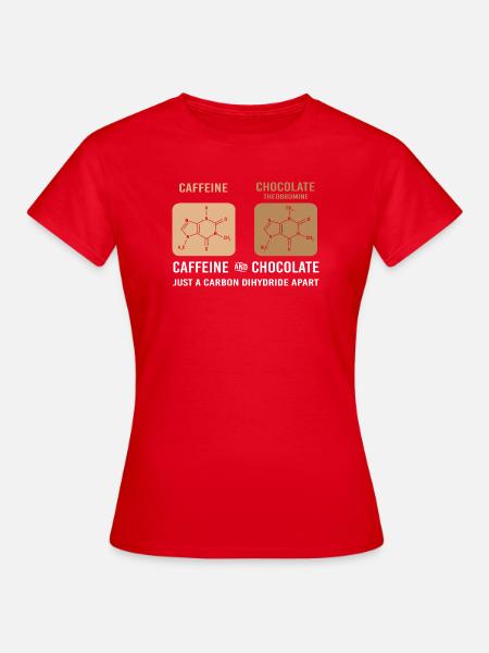 Chemie Wissenschaft Physik Labor Strukturformel - Frauen T-Shirt - Rot