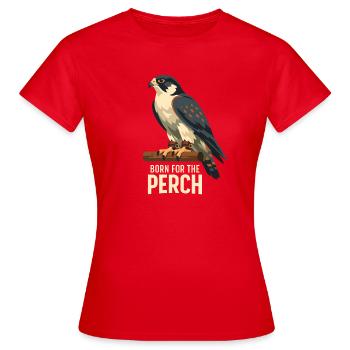 Born to the Hide | Falconry Bird of Prey - Women's T-Shirt - red - Front - AI Model Female 172 dark (172cm)