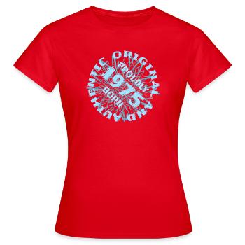 Spielfeld 1975 - Frauen T-Shirt - Rot - Vorne - AI Model Female 172 dark (172cm)