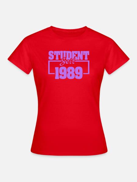 Student 1989 - Frauen T-Shirt - Rot