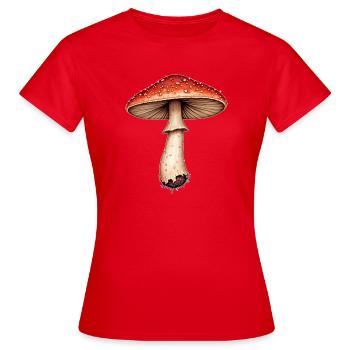 Fliegenpilz - Frauen T-Shirt - Rot - Vorne - AI Model Female 172 dark (172cm)