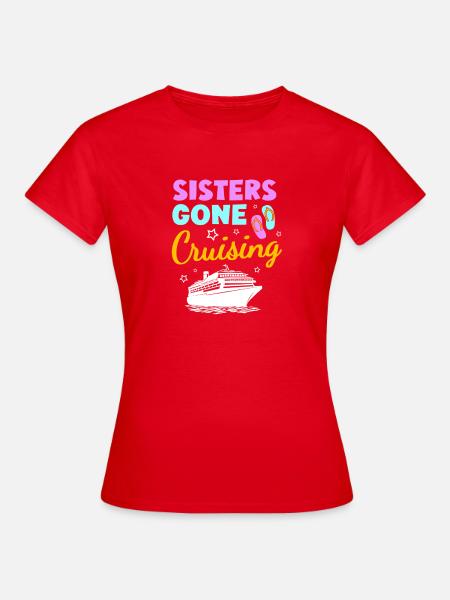 Kreuzfahrtschiff Kreuzfahrt - Frauen T-Shirt - Rot