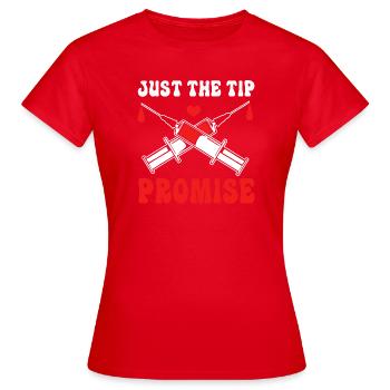 Blood donor Blood donation Blood donation - Women's T-Shirt - red - Front - AI Model Female 172 dark (172cm)