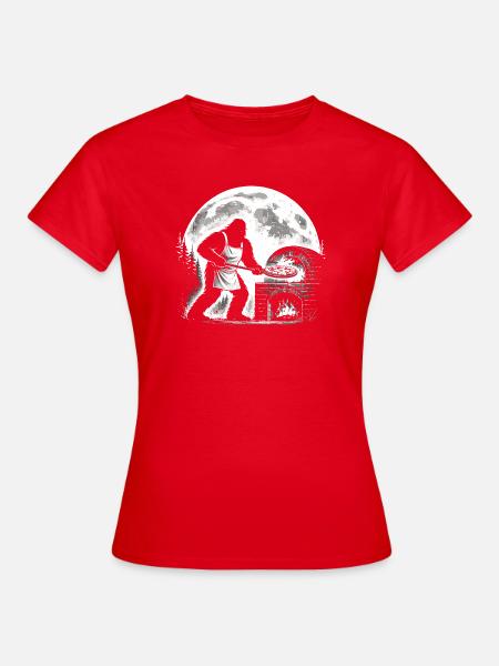 Bigfoot Pizzabäcker - Frauen T-Shirt - Rot