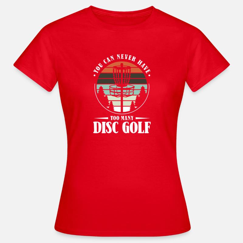 Disc Golf Geschenke Discgolf - Frauen T-Shirt - Rot
