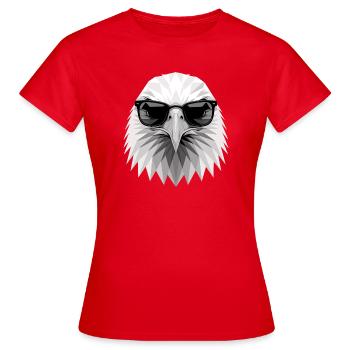 Eagle Bald Eagle Golden Eagle White-tailed Eagle - Women's T-Shirt - red - Front - AI Model Female 172 dark (172cm)