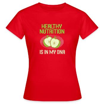 Dietician Diet - Women's T-Shirt - red - Front - AI Model Female 172 dark (172cm)
