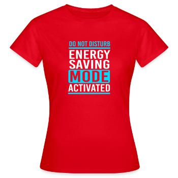 paresse, procrastination, paresse, paresse, - T-shirt Femme - rouge - Devant - AI Model Female 172 dark (172cm)