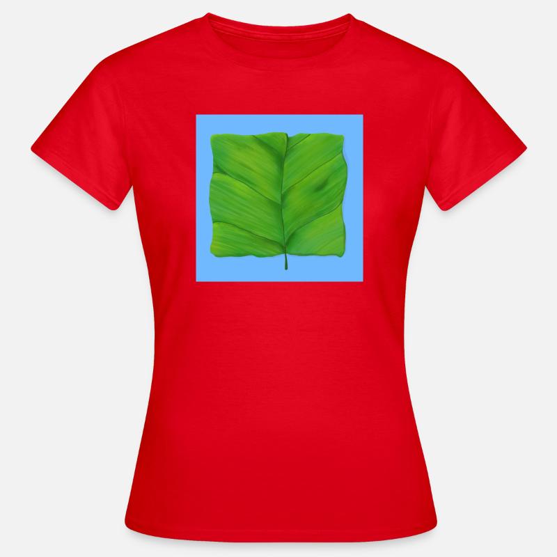 The Square Leaf - Women's T-Shirt - red
