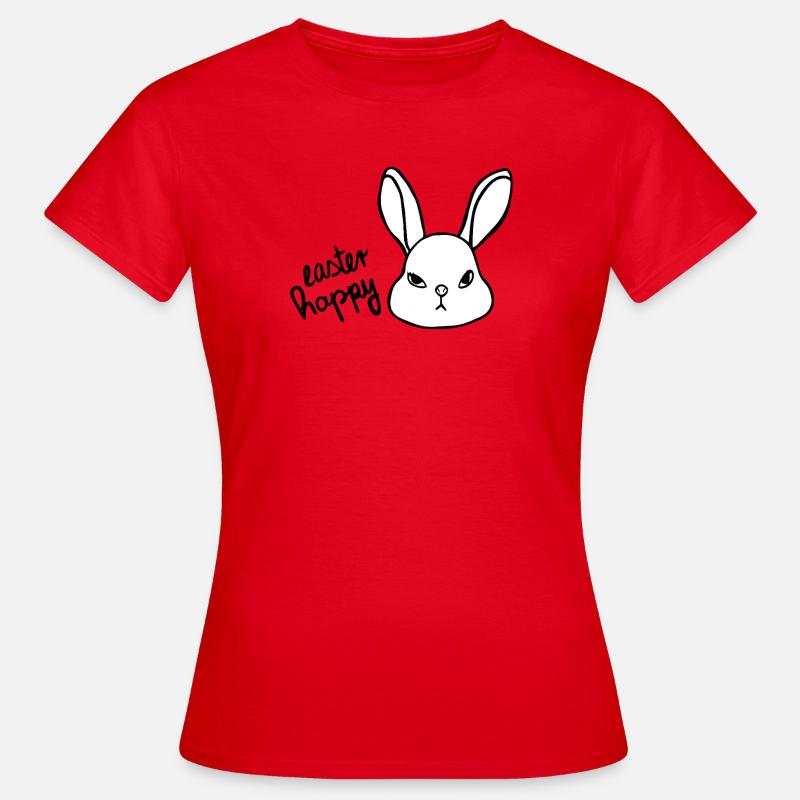 Sarcastic Easter Bunny - Easter Happy Bunny - Women's T-Shirt - red