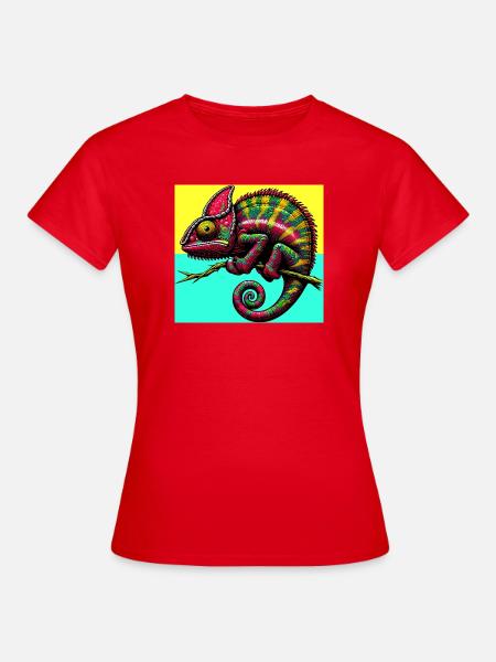 Chamäleon - Frauen T-Shirt - Rot