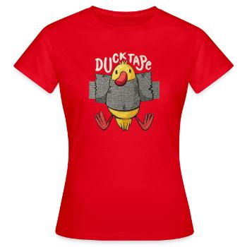 Ruban adhésif à canard - T-shirt Femme - rouge - Devant - AI Model Female 172 dark (172cm)
