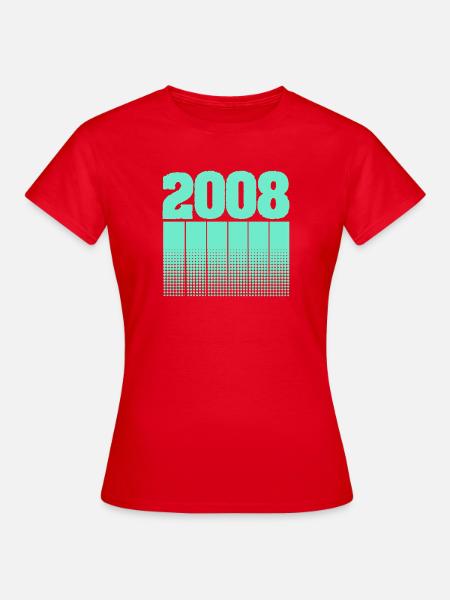 2008 - Frauen T-Shirt - Rot