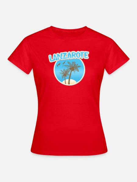 Geschenk für Lanzarote - Frauen T-Shirt - Rot