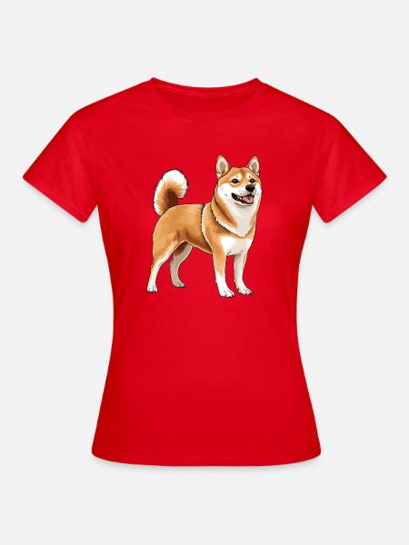 Shiba Inu - Frauen T-Shirt - Rot